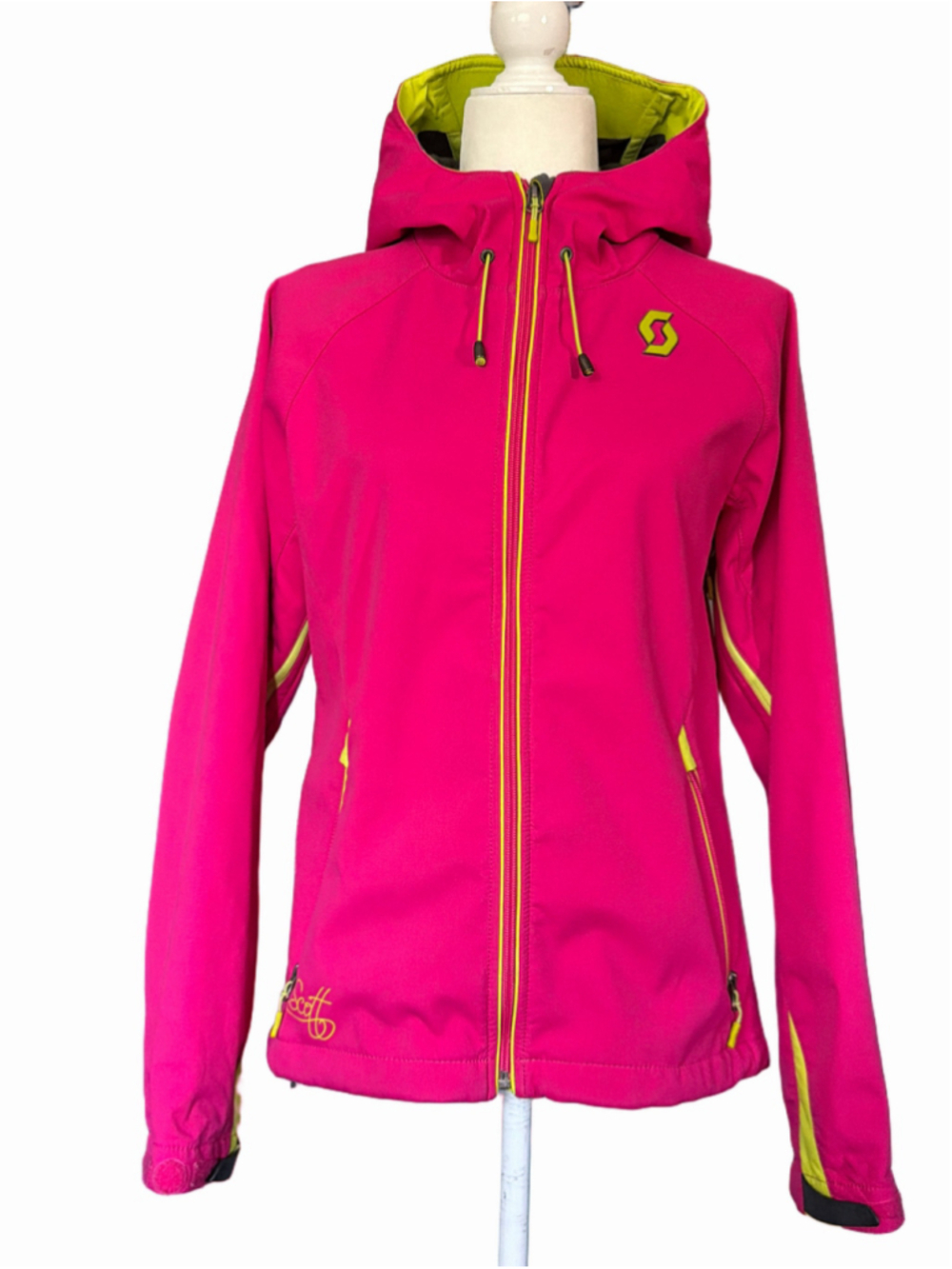 Women's Scott Ski Jacket Size S (4-5) Pink and Lime Green